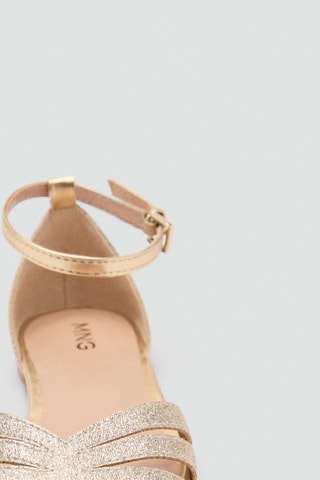 Sandales lanières - Doré