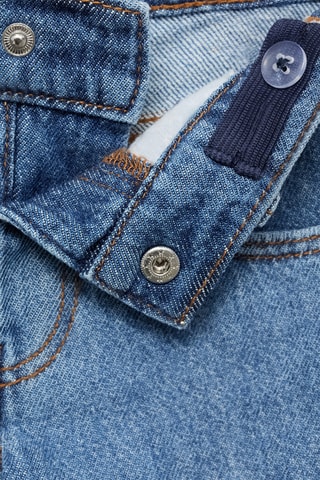 Jean droit style cargo - Bleu