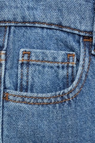 Jean droit style cargo - Bleu