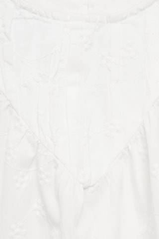 Blouse coton broderies - Blanc