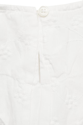 Blouse coton broderies - Blanc