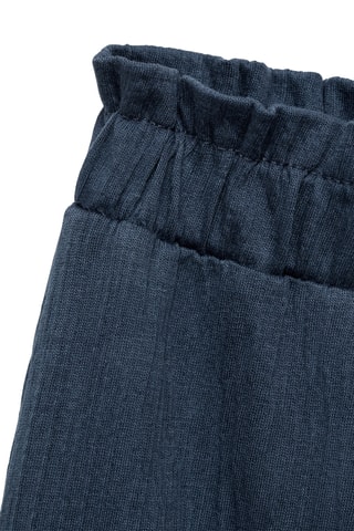 Pantalon droit noeud - Bleu marine