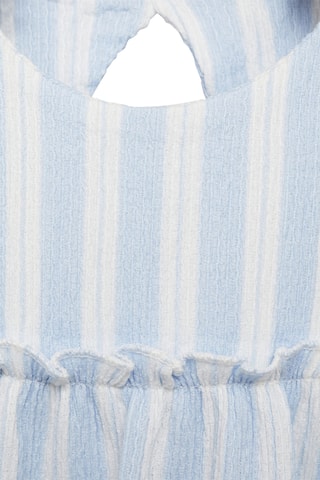 Robe détail élastique - Bleu