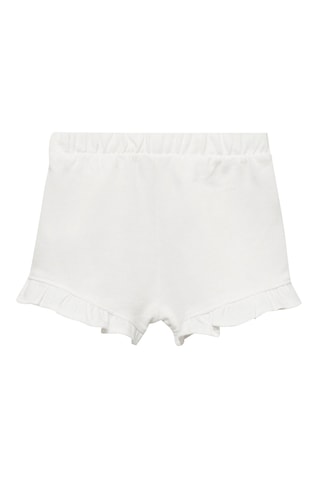 Short bas à volants - Blanc