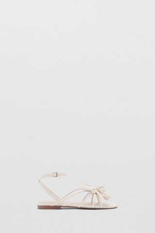 Sandales brides fleur - Blanc