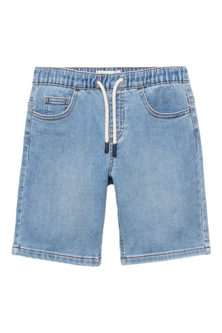 Bermuda jean cordon - Bleu