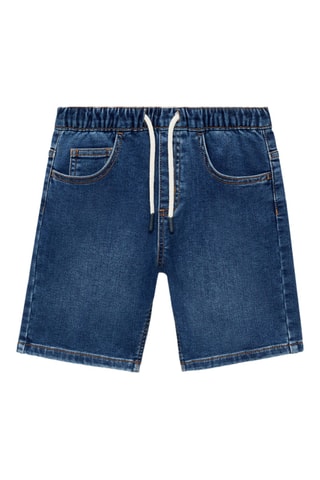 Bermuda jean cordon - Bleu marine