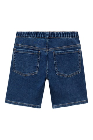 Bermuda jean cordon - Bleu marine