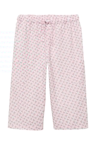 Pantalon droit imprimé - Rose clair