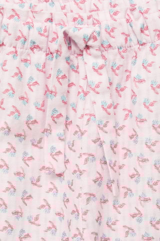 Pantalon droit imprimé - Rose clair