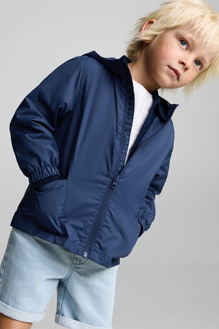 Parka imperméable capuche - Bleu marine