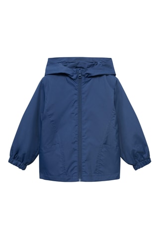 Parka imperméable capuche - Bleu marine