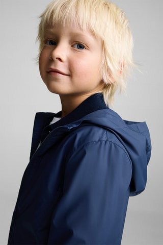 Parka imperméable capuche - Bleu marine