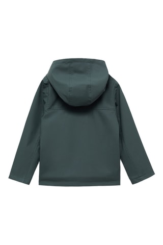Anorak imperméable à capuche - Vert foncé