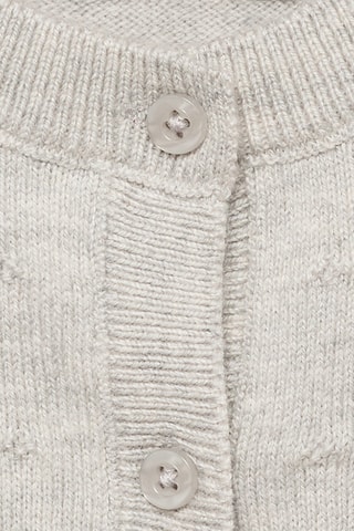 Cardigan maille boutons - Gris clair