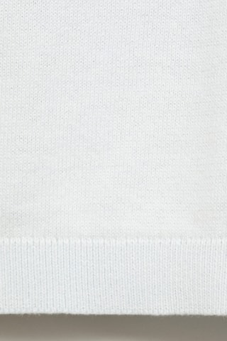 Pull-over en coton coutures décoratives - Bleu céleste