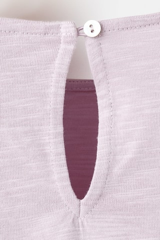 T-shirt détails froncés - Violet clair