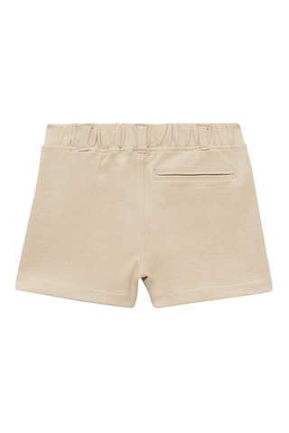 Bermudas piqué algodón - Arena