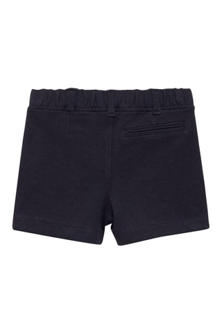 Bermuda piqué de coton - Bleu marine