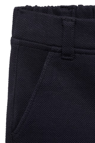 Bermuda piqué de coton - Bleu marine