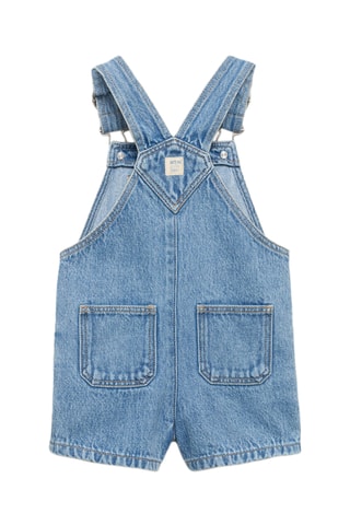 Salopette courte denim - Bleu