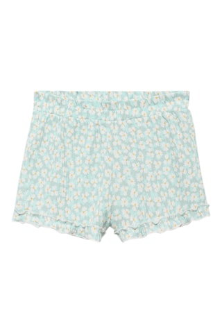 Short à fleurs - Vert