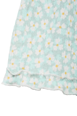 Short à fleurs - Vert