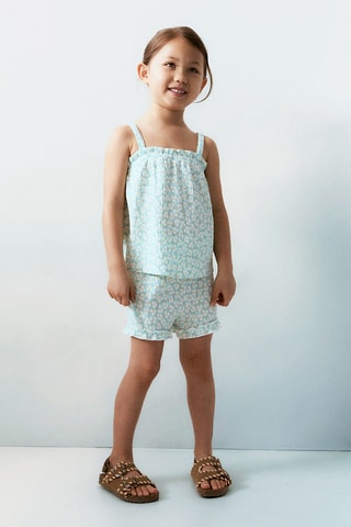 Short à fleurs - Vert