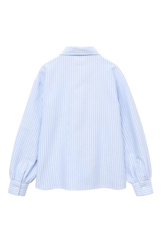 Chemise à rayures en coton - Bleu