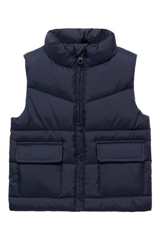 Gilet matelassé poches - Bleu marine