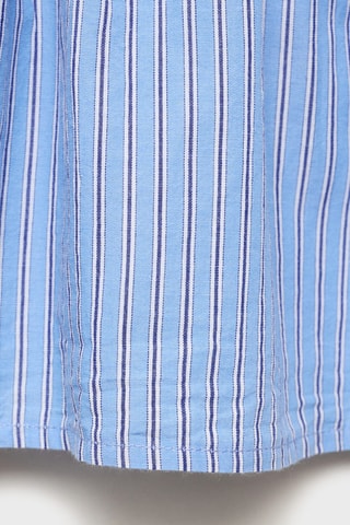 Jupe à rayures en coton - Bleu