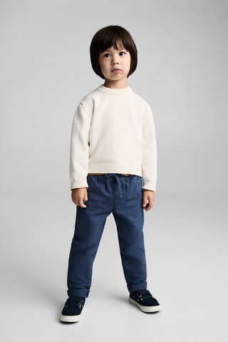 Pull-over maille coton - Écru