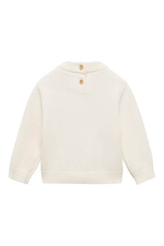 Pull-over maille coton - Écru