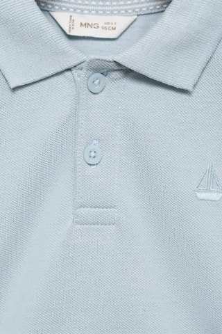 Polo maille manches courtes - Bleu céleste