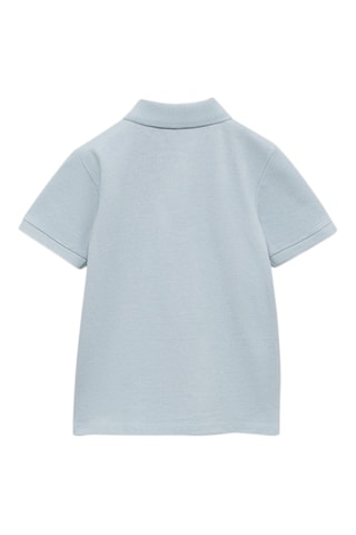 Polo maille manches courtes - Bleu céleste