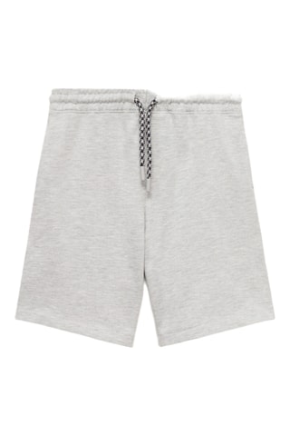 Bermuda coton cordon - Gris