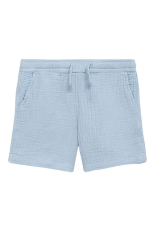 Bermuda coton - Bleu