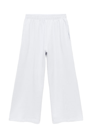 Jogging coton taille élastique - Bleu céleste