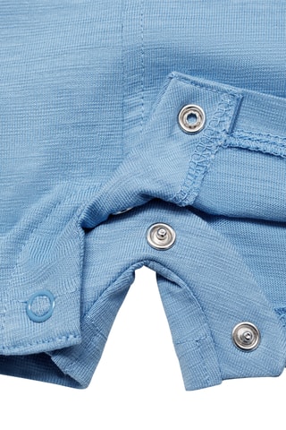 Salopette courte coton - Bleu