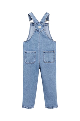 Salopette longue en jean poche - Bleu clair