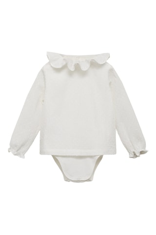 Blouse popeline - Blanc