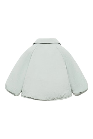 Manteau matelassé col Claudine - Vert