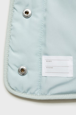 Manteau matelassé col Claudine - Vert