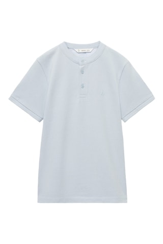 Polo col mao - Bleu céleste