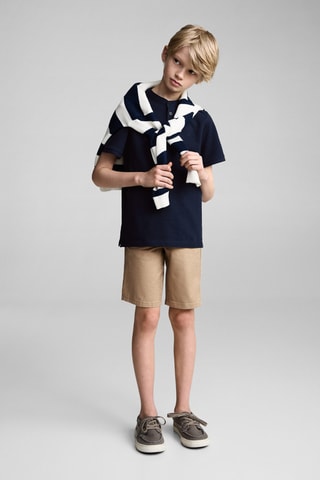 Polo col mao - Bleu marine