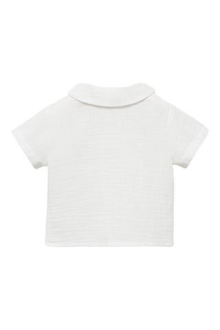 T-shirt col Claudine - Blanc