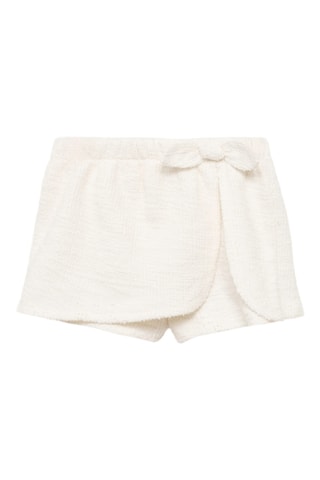 Jupe short noeud - Blanc