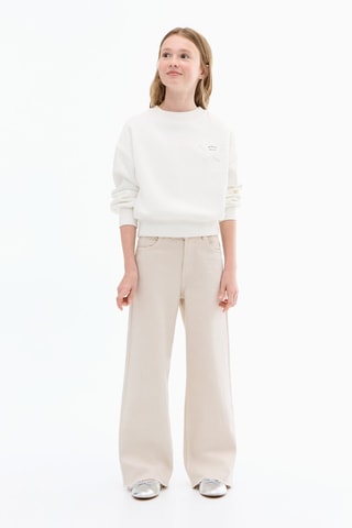 Sweat étoile brodée - Blanc