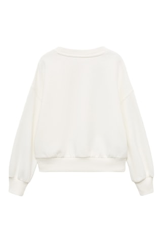 Sweat étoile brodée - Blanc