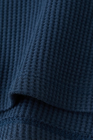 Sweater imprimé coton - Bleu marine